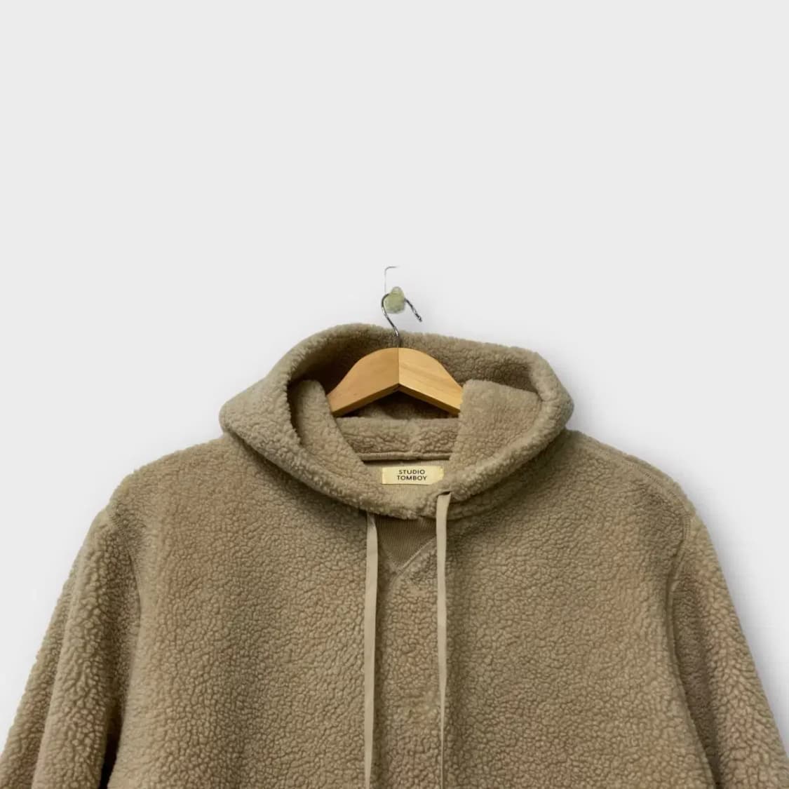 스튜디오 톰보이 뽀글이 부클 후드티셔츠 free 상품이미지2