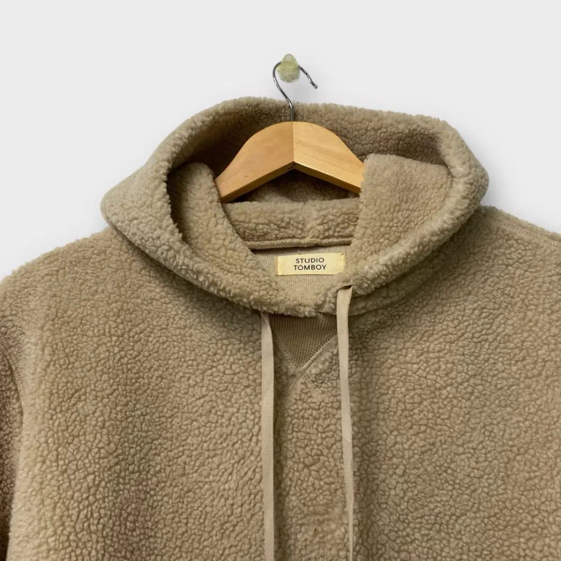 스튜디오 톰보이 뽀글이 부클 후드티셔츠 free 상품이미지3