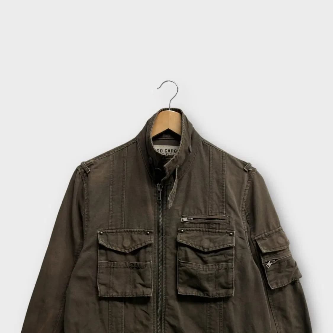 카고 빈티지 WORKS 워싱 브라운 포켓 자켓 L 상품이미지2