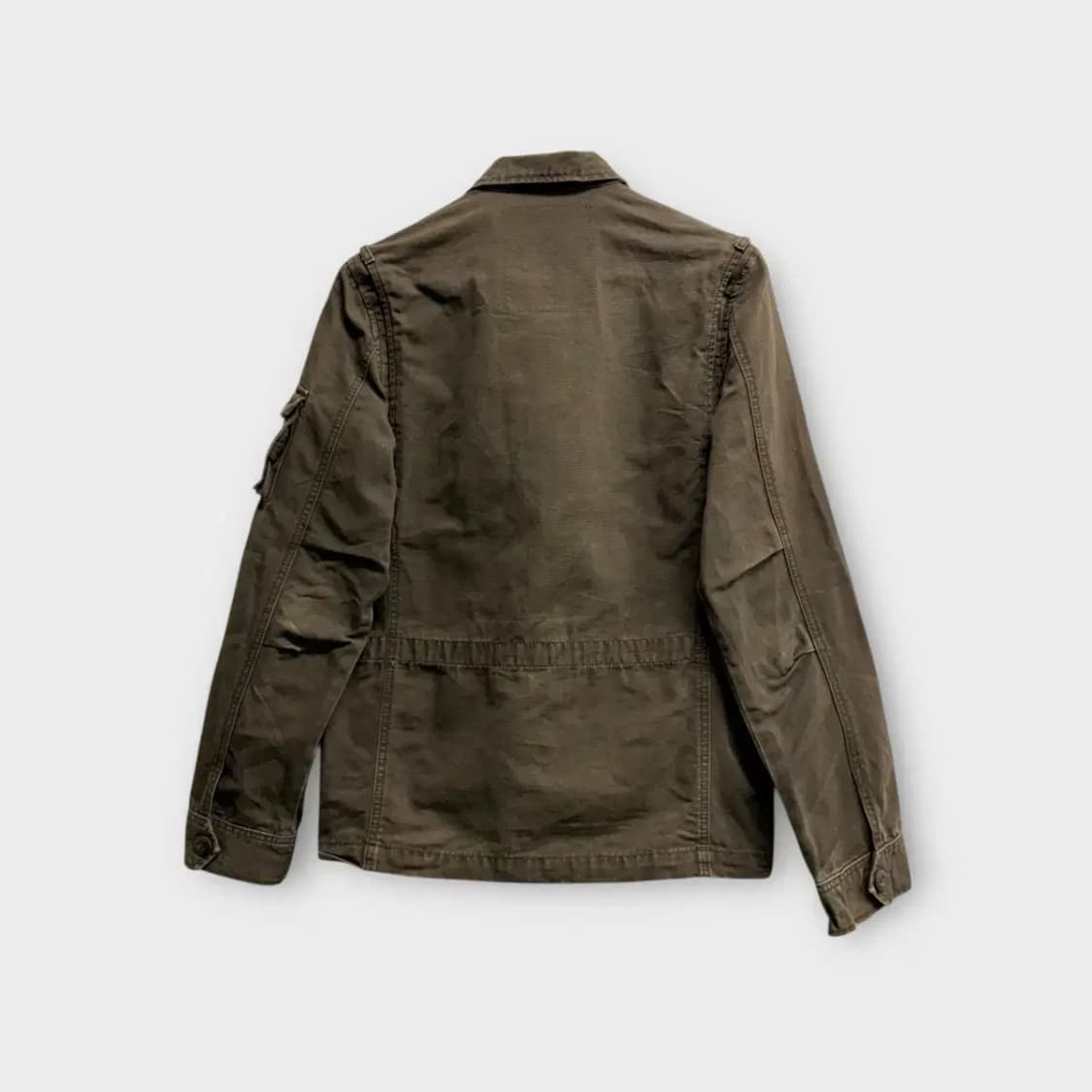 카고 빈티지 WORKS 워싱 브라운 포켓 자켓 L 상품이미지3