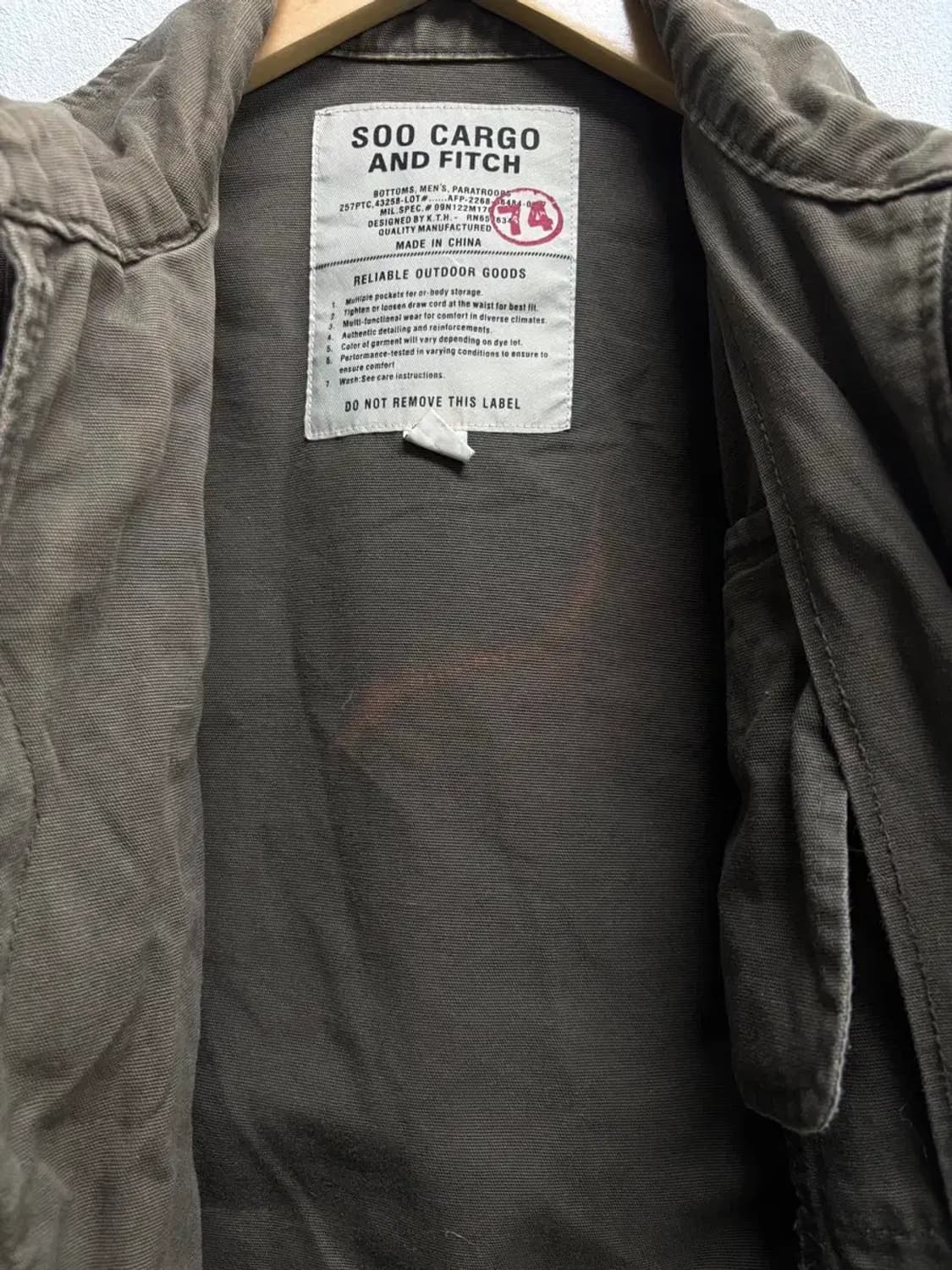 카고 빈티지 WORKS 워싱 브라운 포켓 자켓 L 상품이미지7