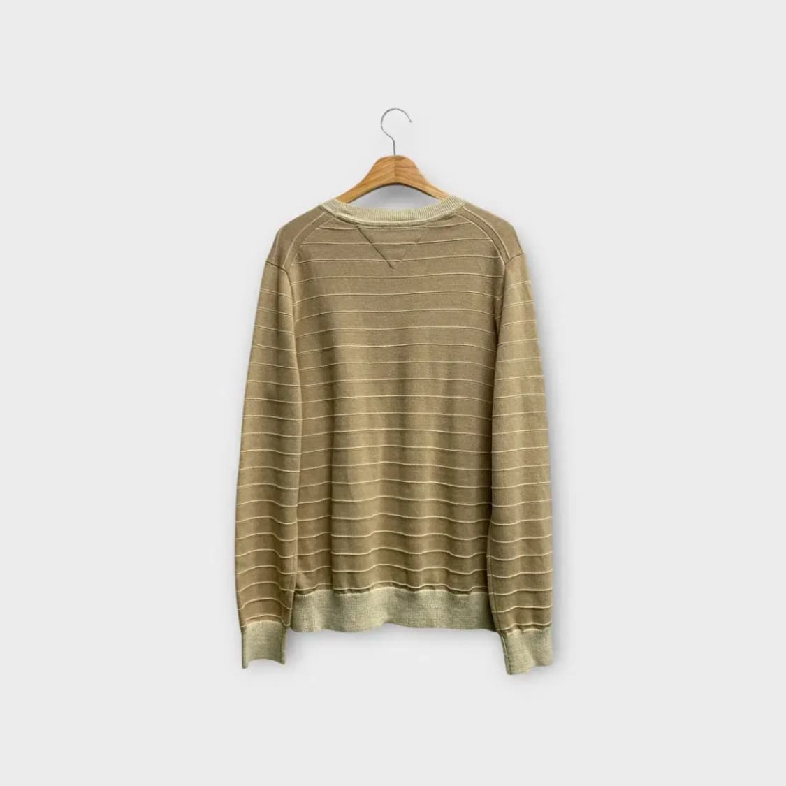 타미힐피거 스트라이프 베이지 니트 L 상품이미지3