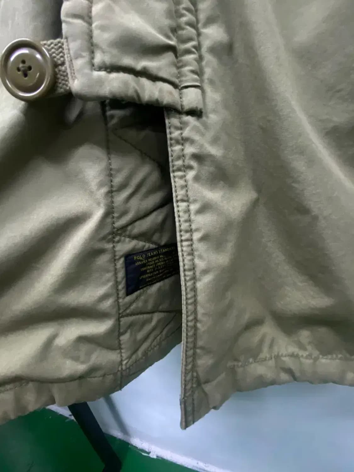 폴로랄프로렌 카키 후드야상 S 상품이미지5