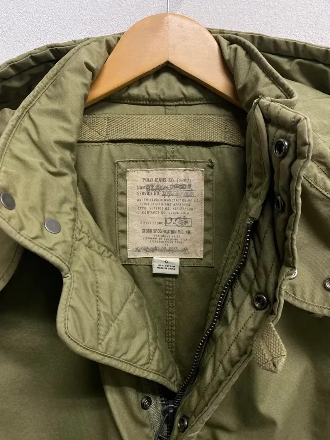 폴로랄프로렌 카키 후드야상 S 상품이미지7