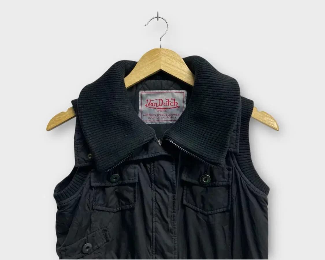 폰더치(Von Dutch) y2k 블랙 조끼 상품이미지2