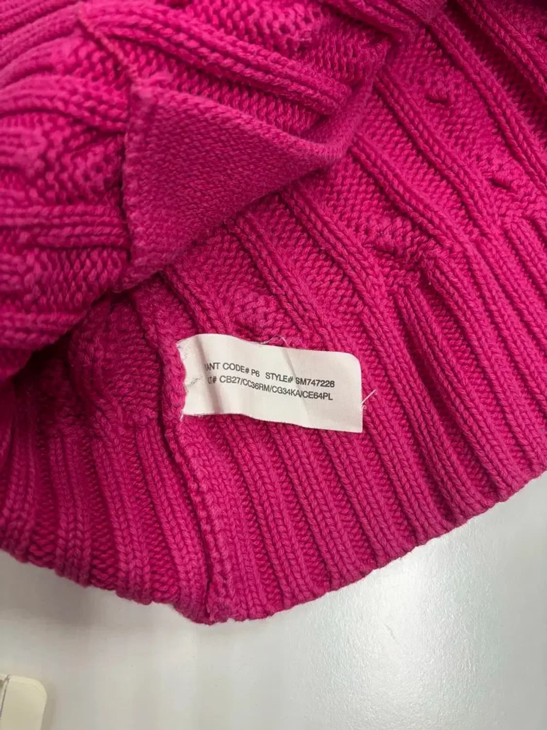 폴로 랄프로렌 키즈 케이블 핑크 집업니트 (5-6세) 상품이미지6