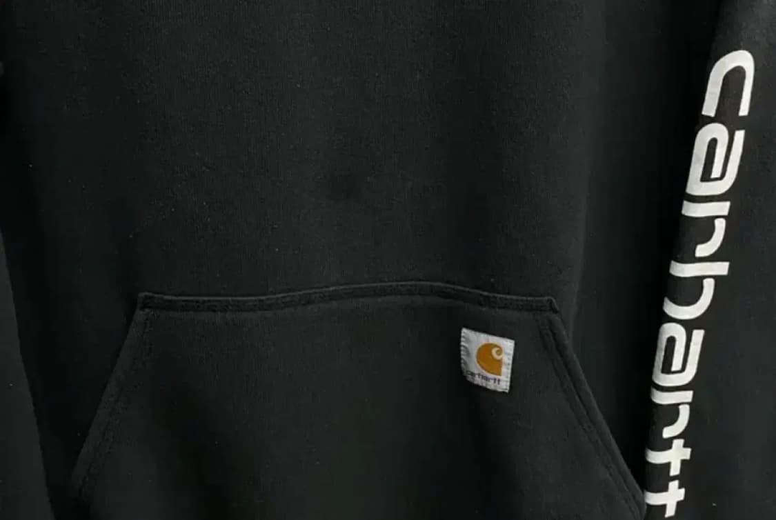 칼하트 미드웨이트 로고 후드티 S 상품이미지7