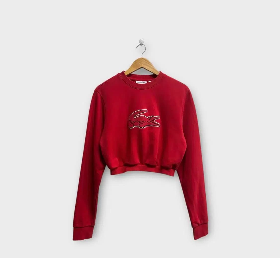 라코스테 크롭 맨투맨 M 상품이미지1