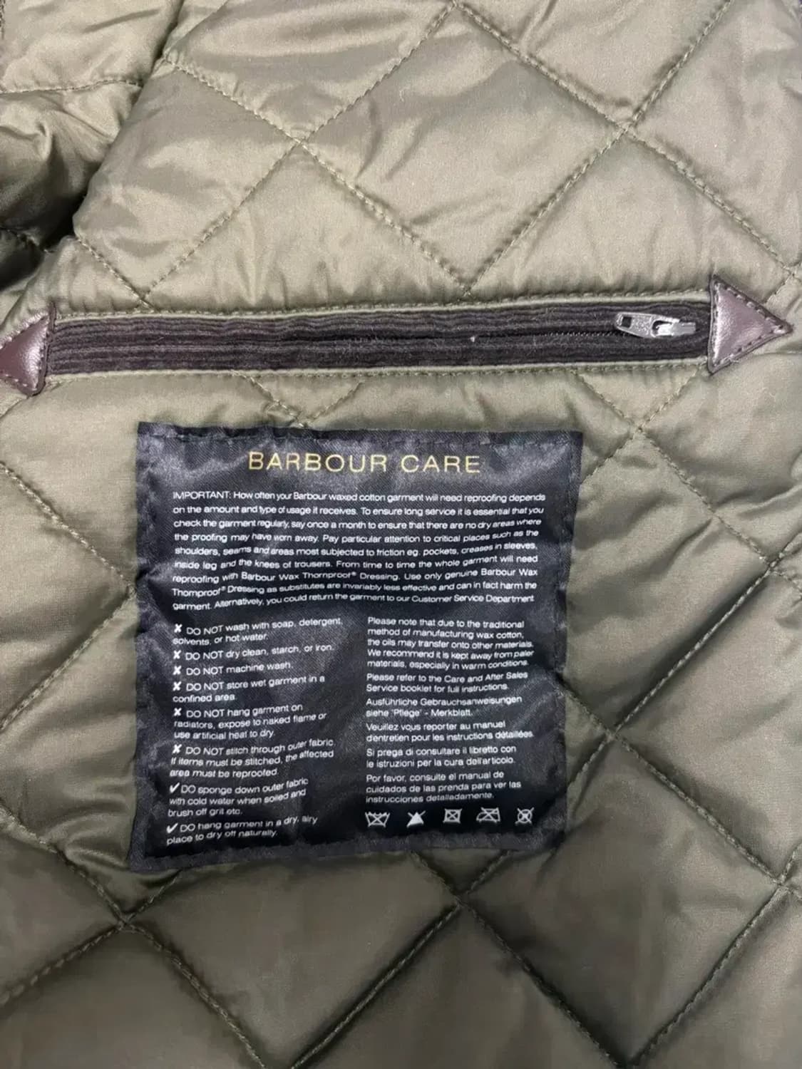 바버 Barbour 헌팅자켓 M 상품이미지9