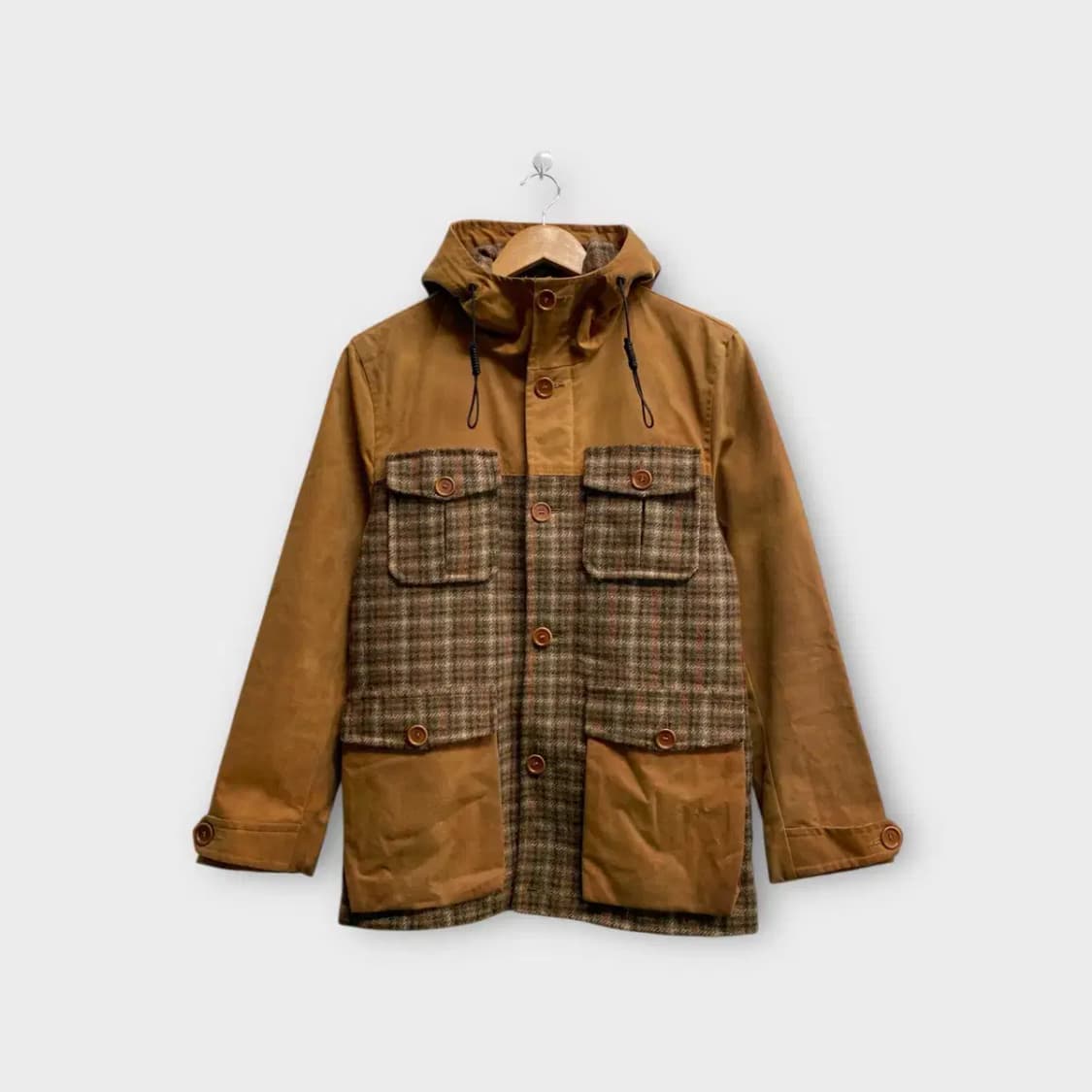 컴온피플 빈티지 체크야상 S 상품이미지1