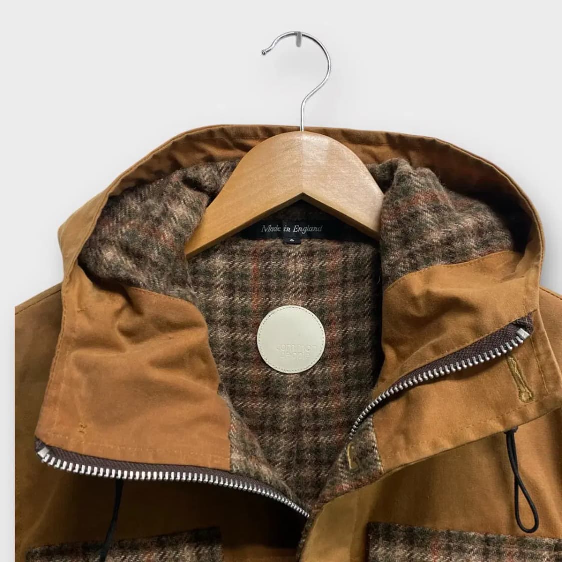 컴온피플 빈티지 체크야상 S 상품이미지4