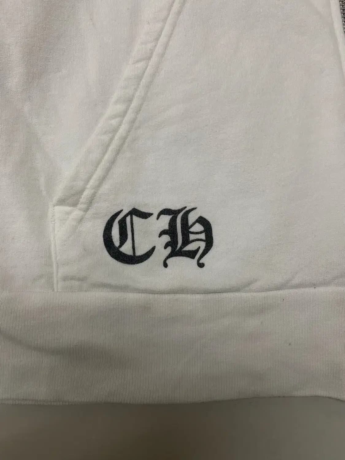 크롬하츠 화이트 집업 후드티 M 상품이미지5