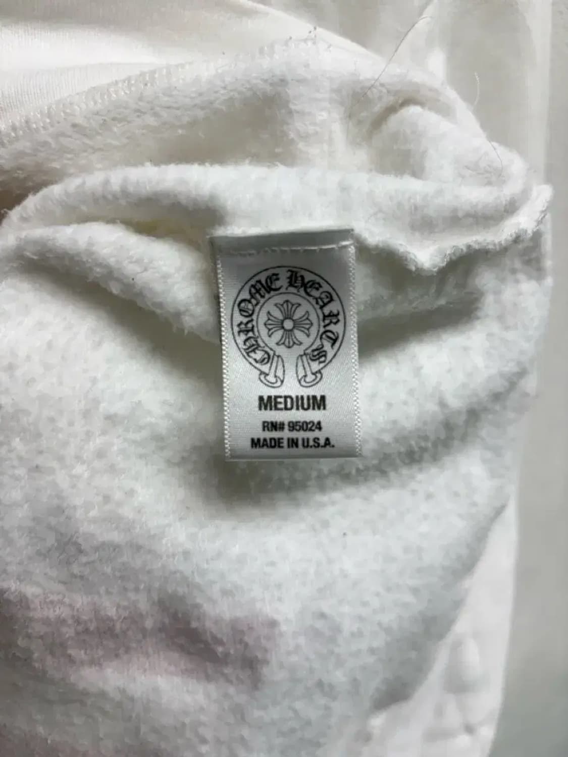 크롬하츠 화이트 집업 후드티 M 상품이미지8