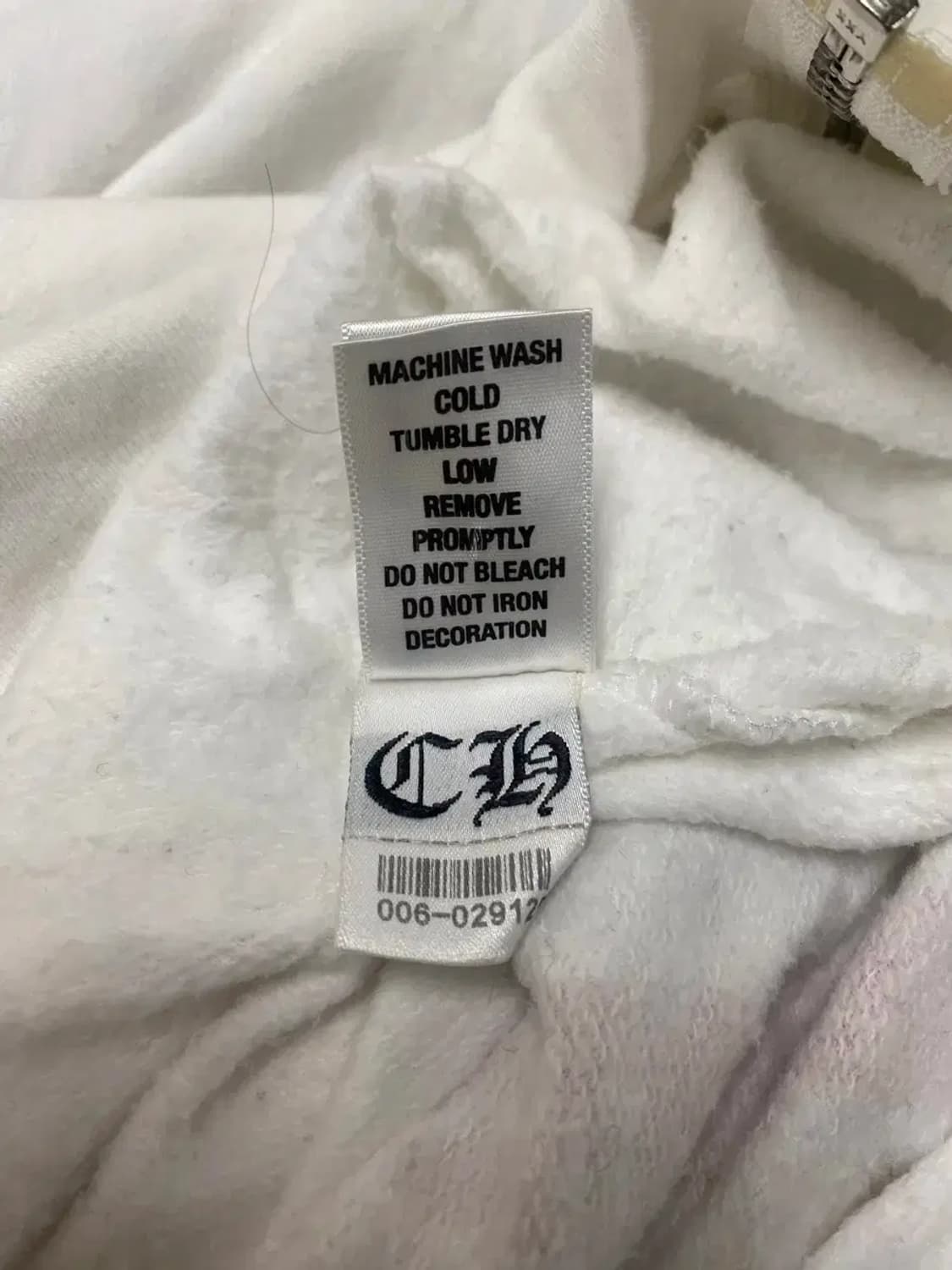 크롬하츠 화이트 집업 후드티 M 상품이미지9