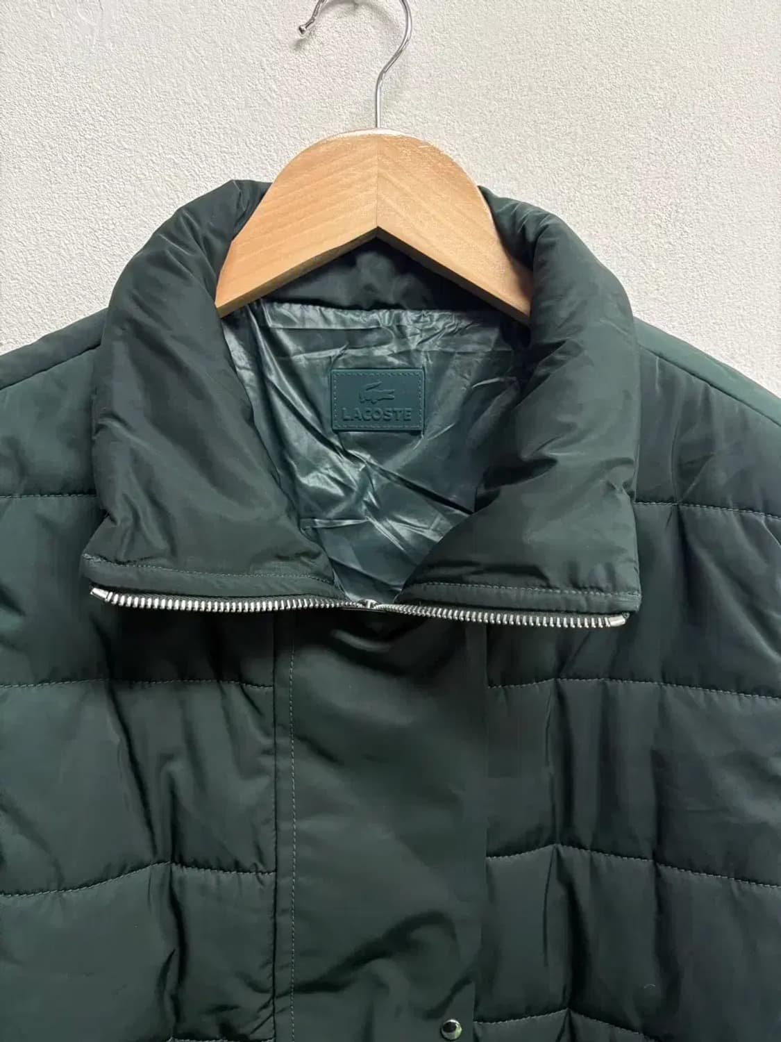 라코스테 딥그린 패딩조끼 M-L 상품이미지4