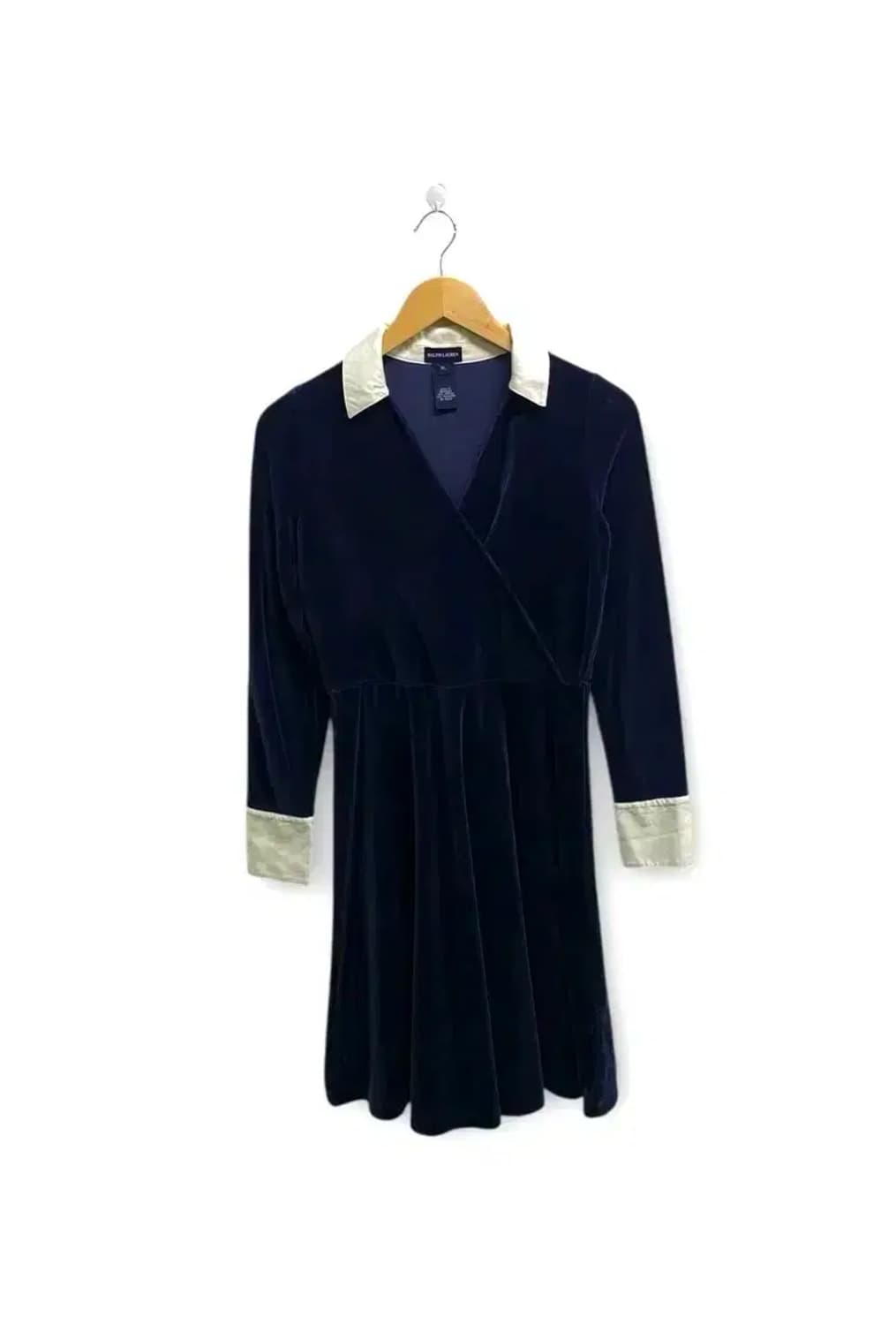 폴로 랄프로렌 벨벳 카라 원피스 XS 상품이미지1