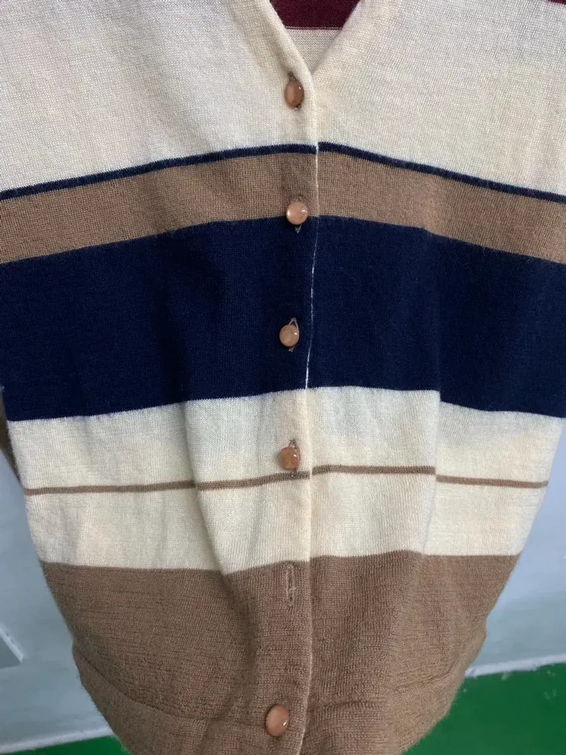 헤지스우먼 스트라이프 울가디건 90 상품이미지5