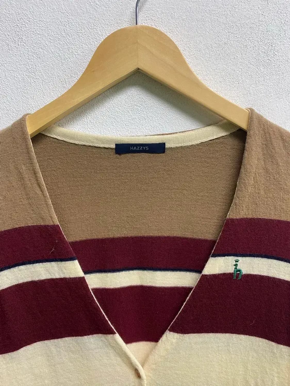 헤지스우먼 스트라이프 울가디건 90 상품이미지6