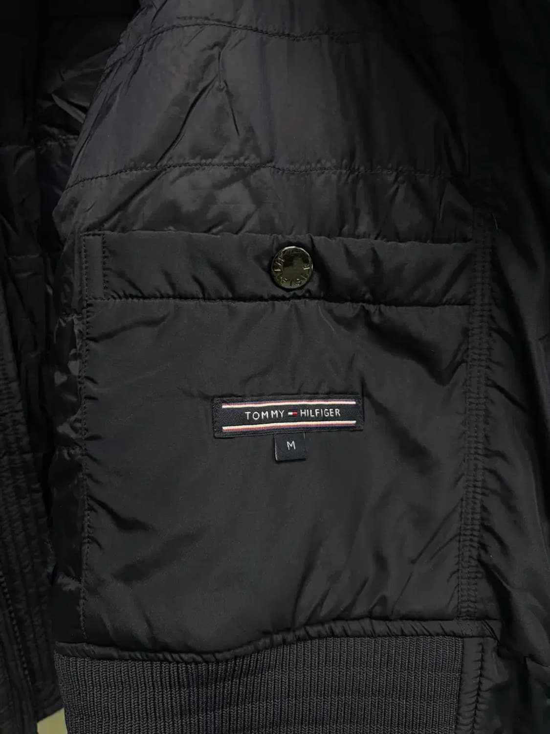 타미힐피거 네이비 퀼팅점퍼  M 상품이미지5