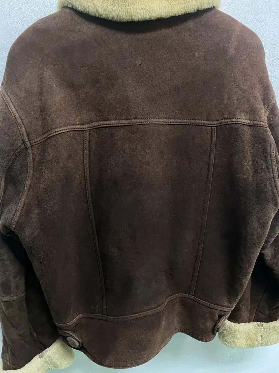 90s 빈티지무스탕 블루종 점퍼 M 상품이미지4