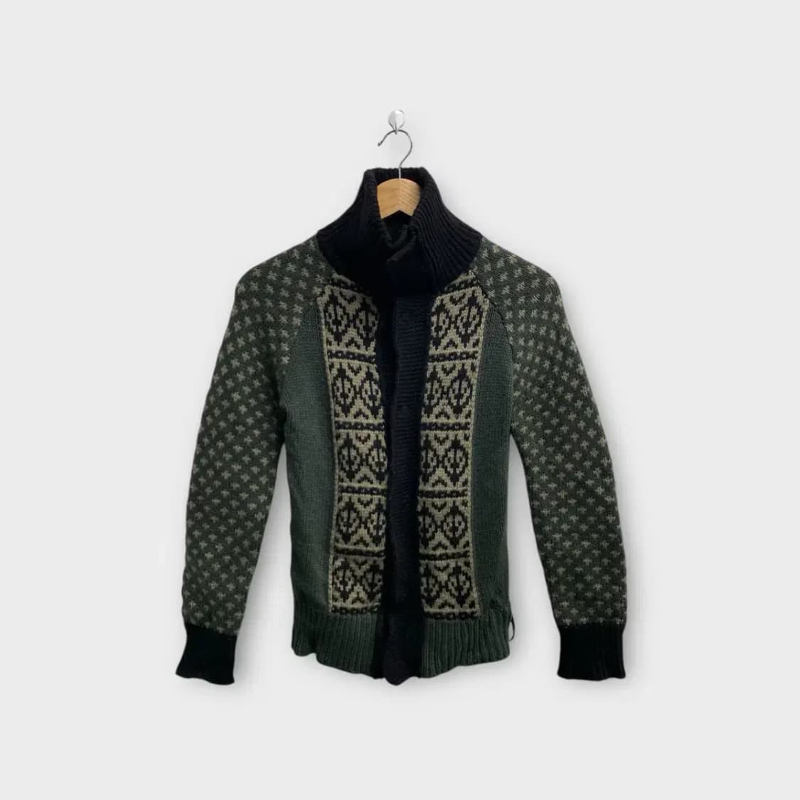 디젤 DIESEL 울 하이넥 가디건 XS 상품이미지1