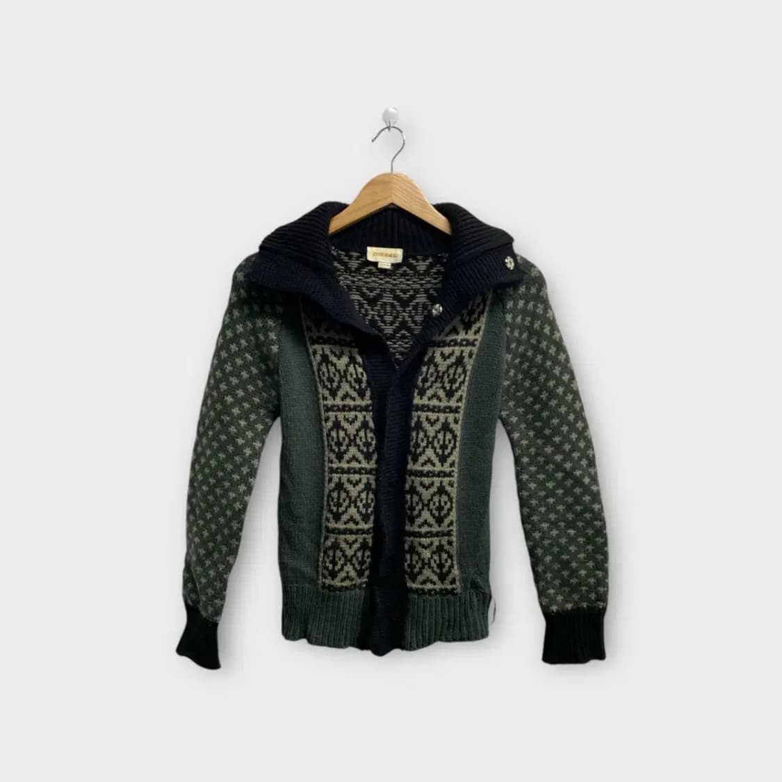 디젤 DIESEL 울 하이넥 가디건 XS 상품이미지2