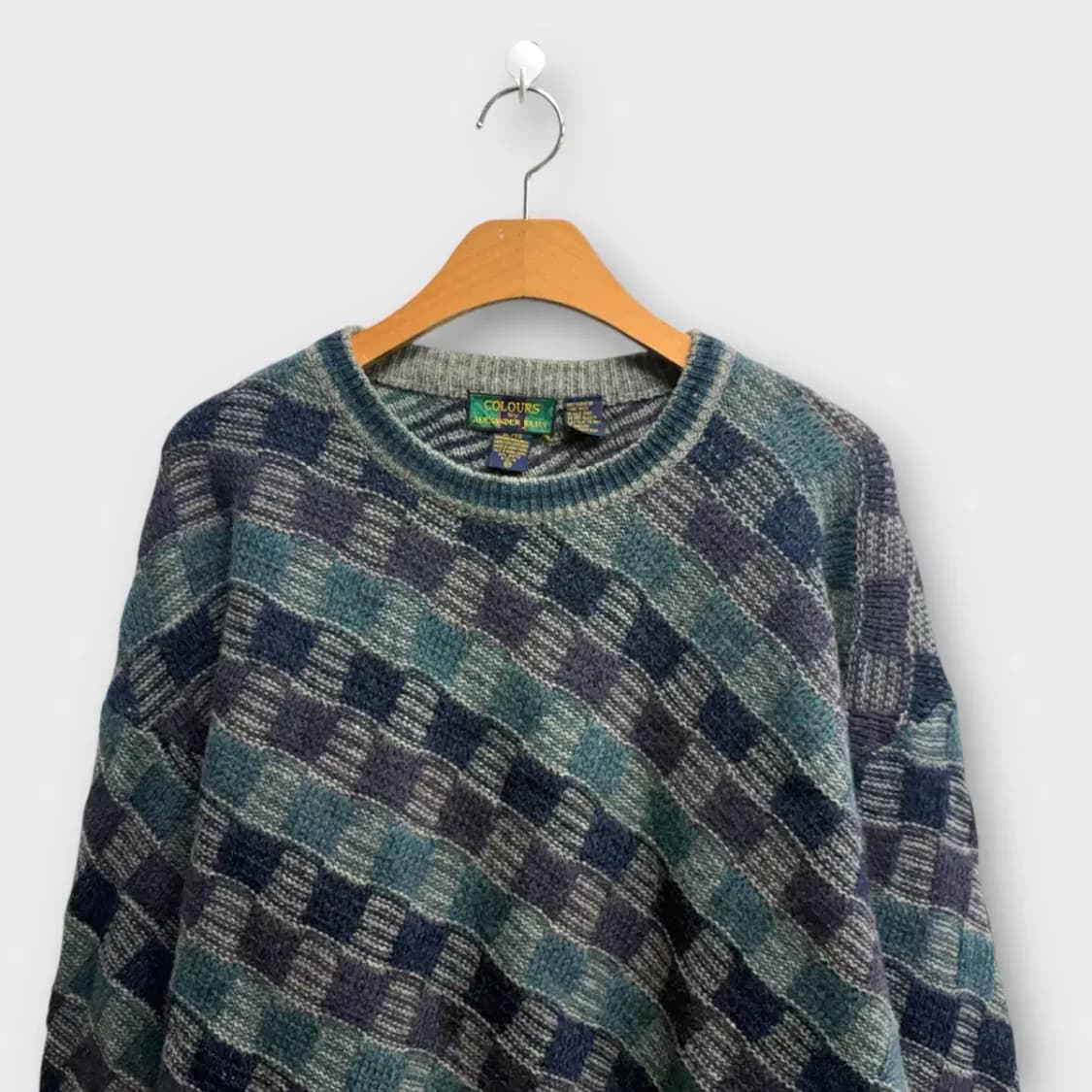 빈티지 아가일무늬 자가드 니트 XL 상품이미지2