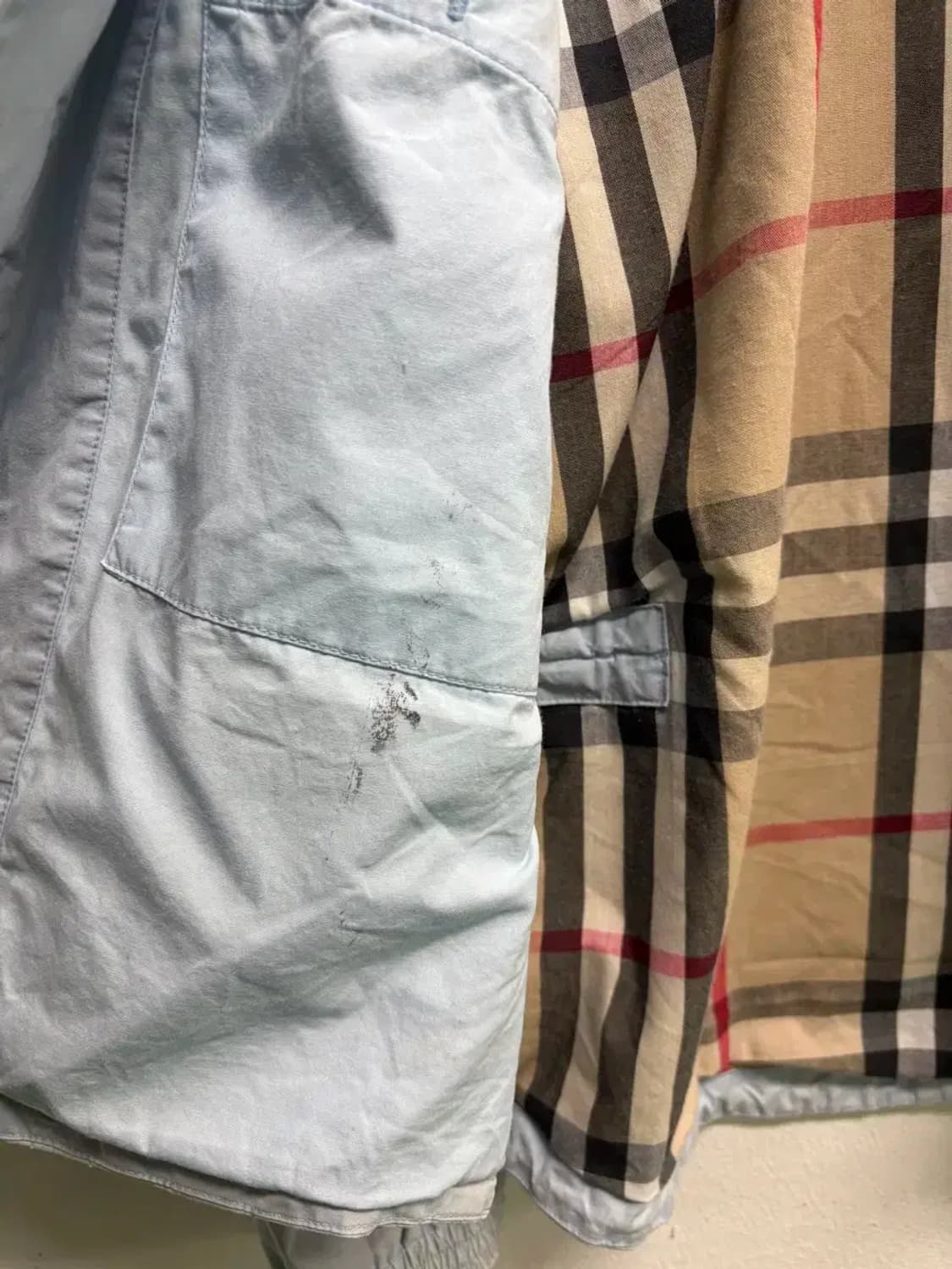 버버리 스카이블루 블루종 M-L 상품이미지7