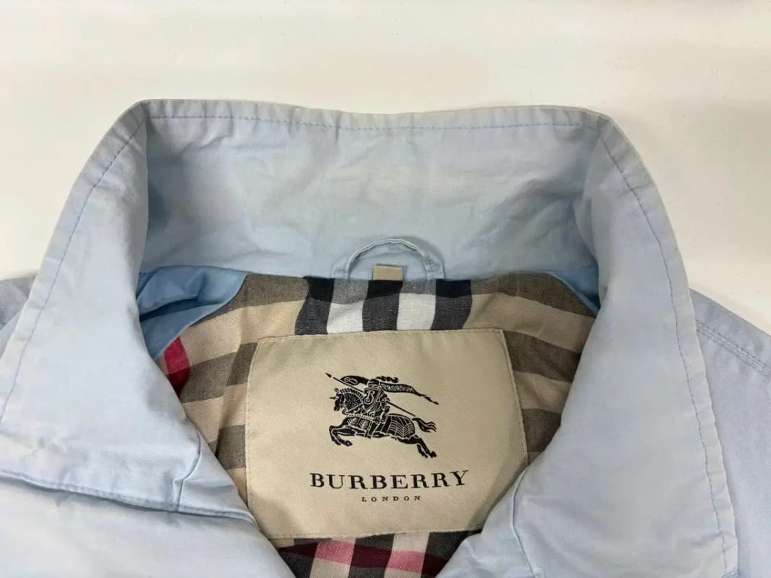 버버리 스카이블루 블루종 M-L 상품이미지8