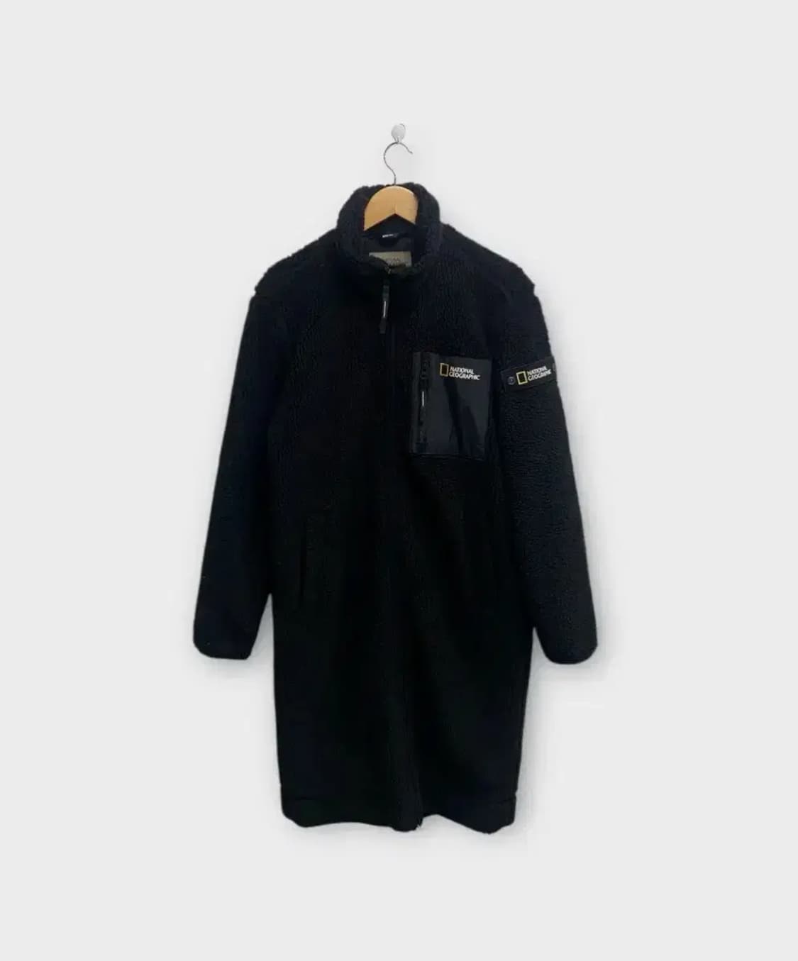 내셔널지오그래픽 뽀글이 롱후드집업 M 상품이미지1