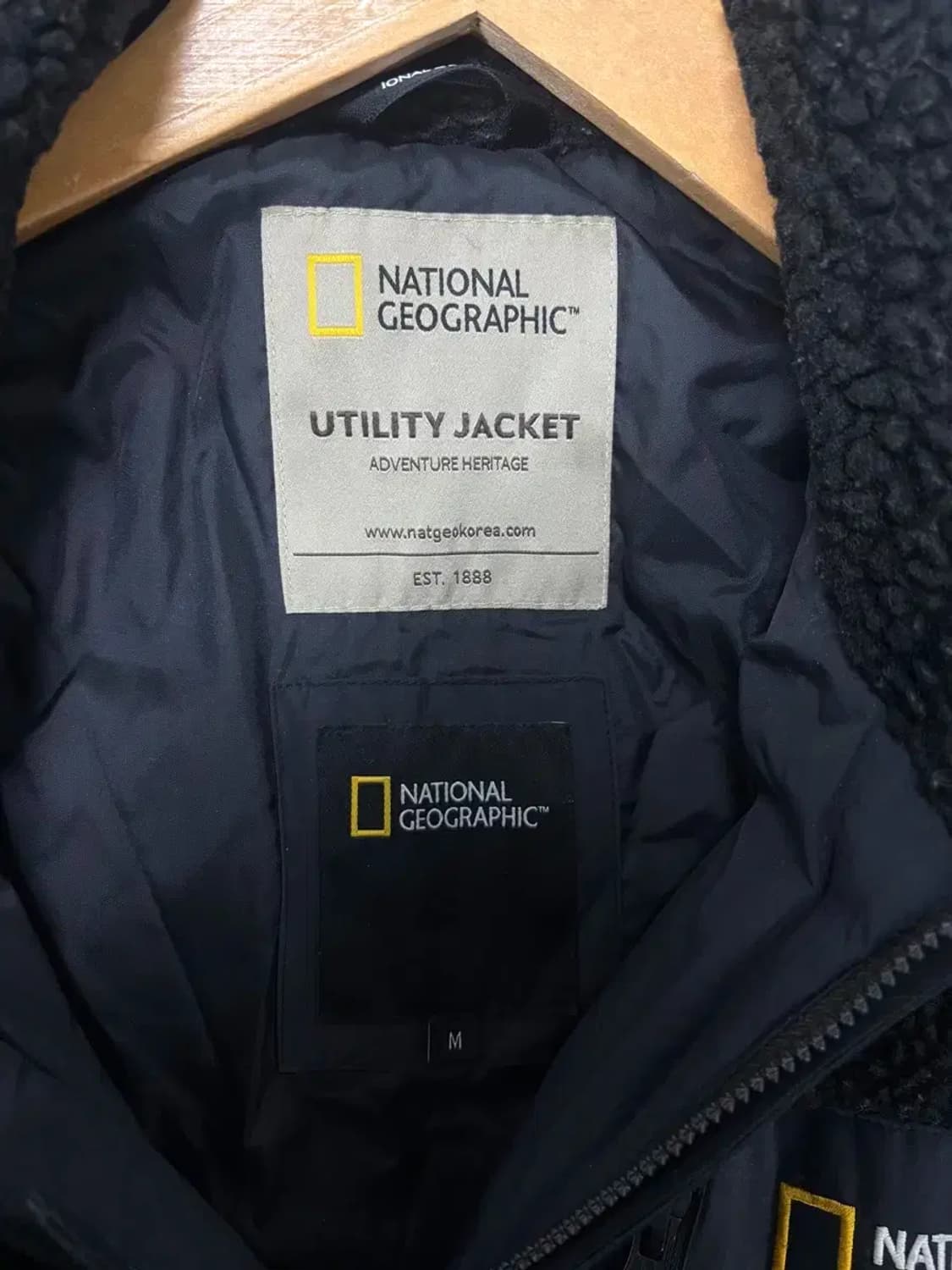 내셔널지오그래픽 뽀글이 롱후드집업 M 상품이미지10