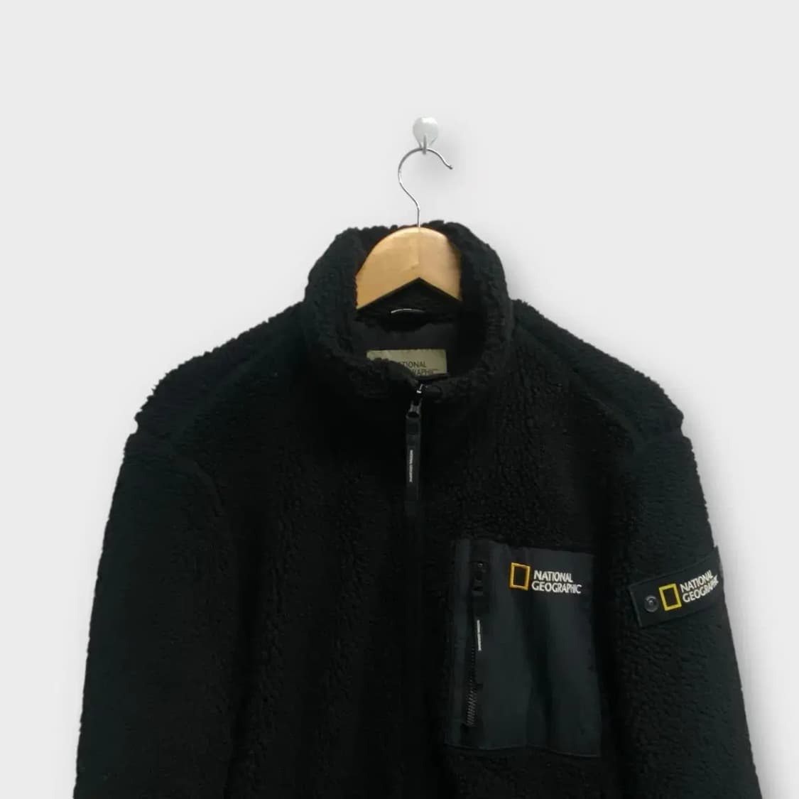 내셔널지오그래픽 뽀글이 롱후드집업 M 상품이미지4