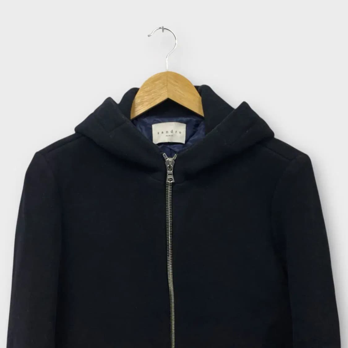 산드로 Sandro 후드 울코트 S 상품이미지2
