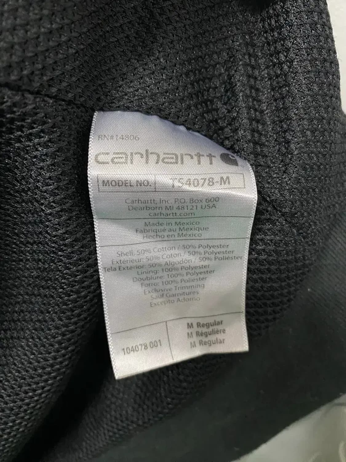 칼하트 써멀 후드집업 M 상품이미지5