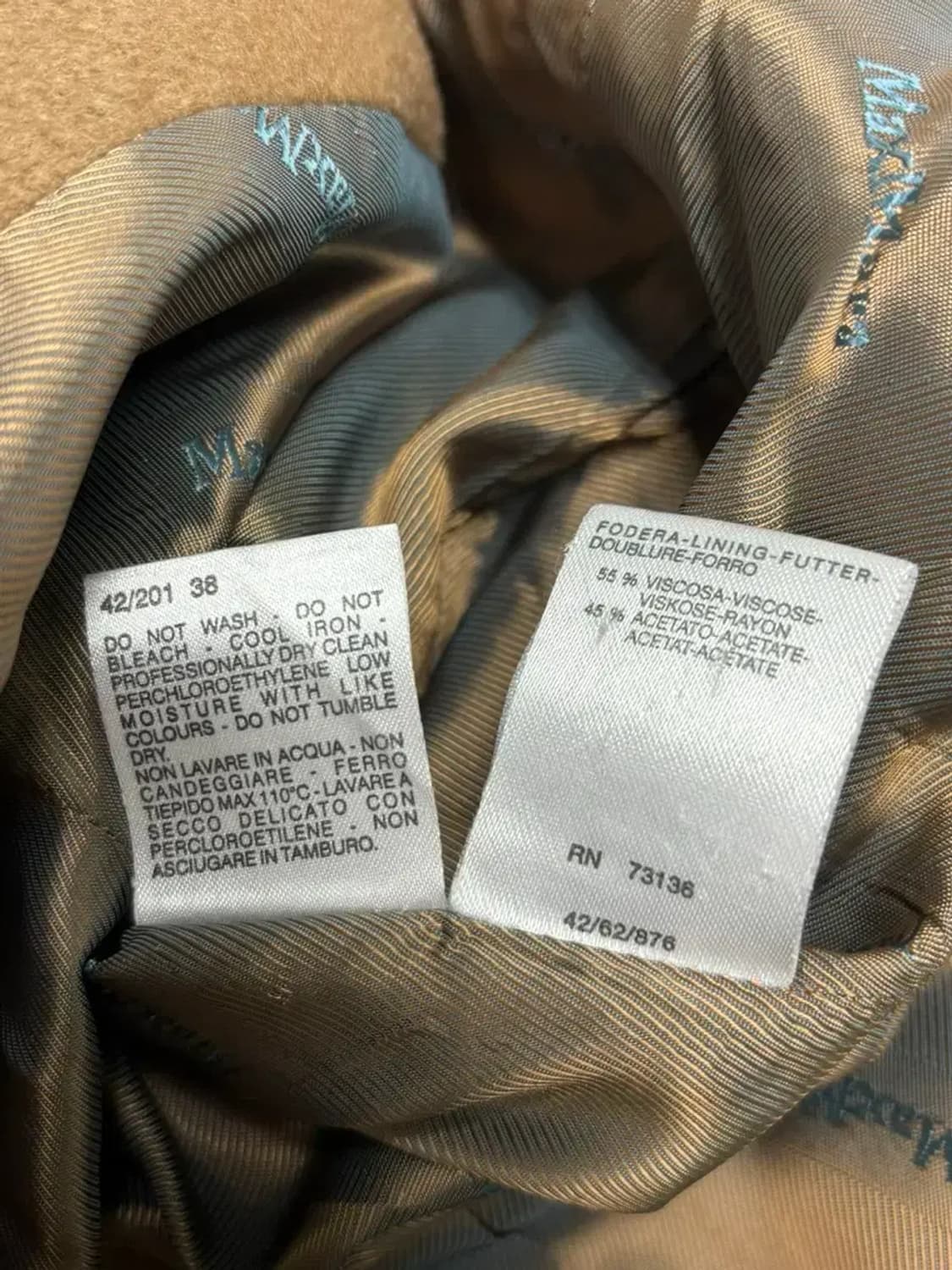 막스마라 Max mara 브라운 울코트 S 상품이미지7