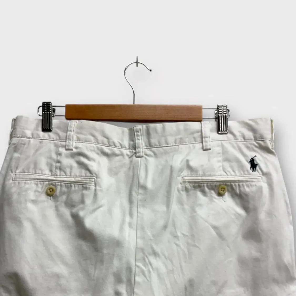 폴로 화이트 코튼 면바지-36사이즈 상품이미지4