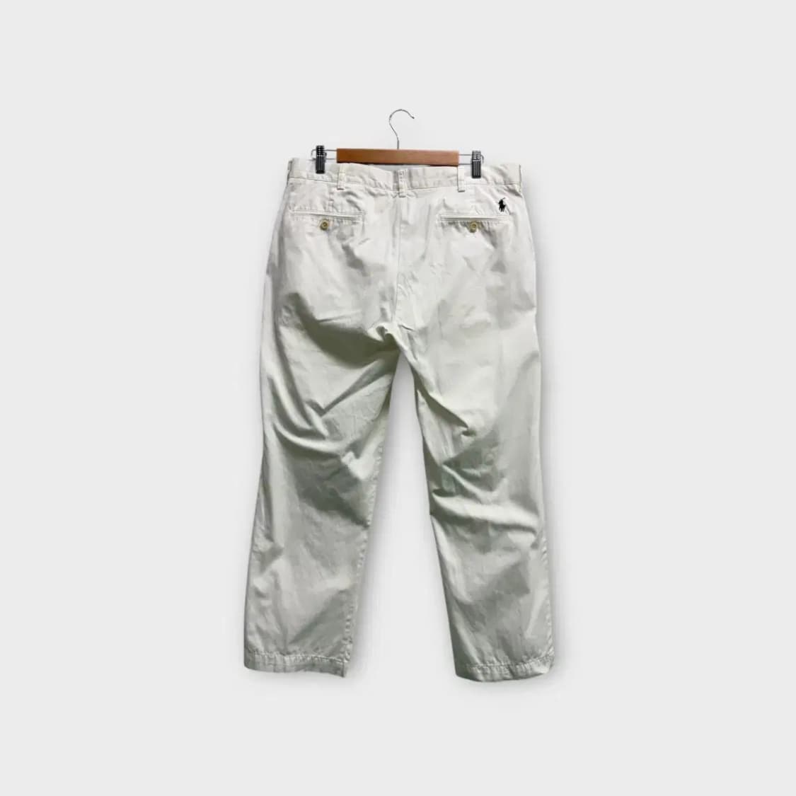 폴로 화이트 코튼 면바지-36사이즈 상품이미지5