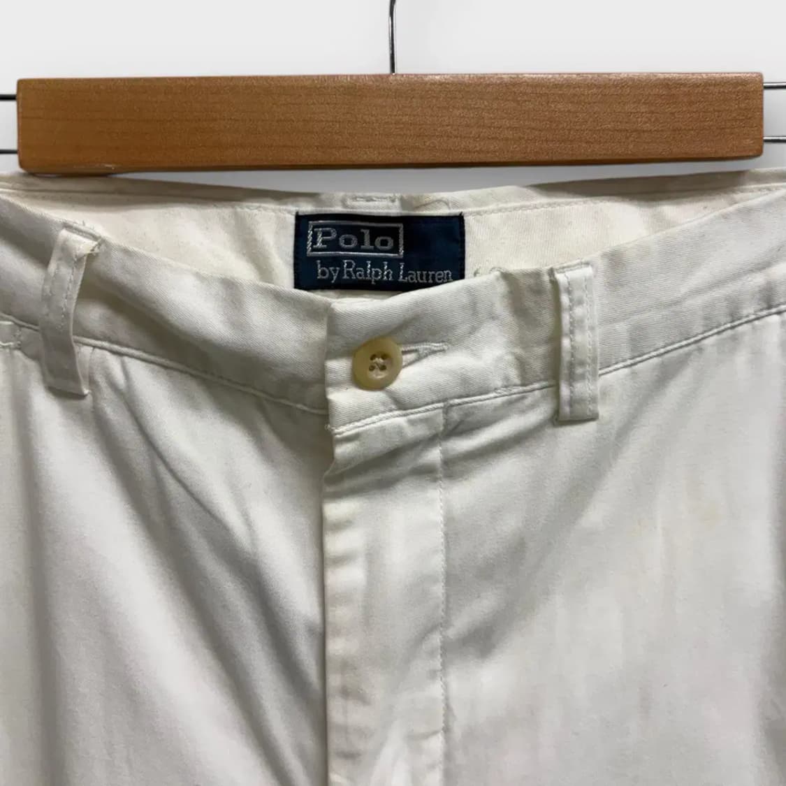 폴로 화이트 코튼 면바지-36사이즈 상품이미지6