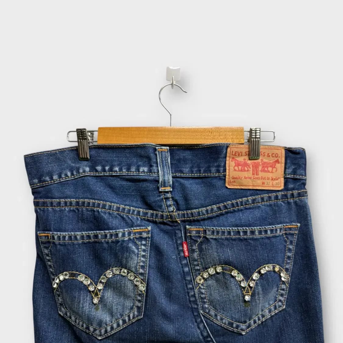 리바이스 큐빅 데님 청치마 -31사이즈 상품이미지3