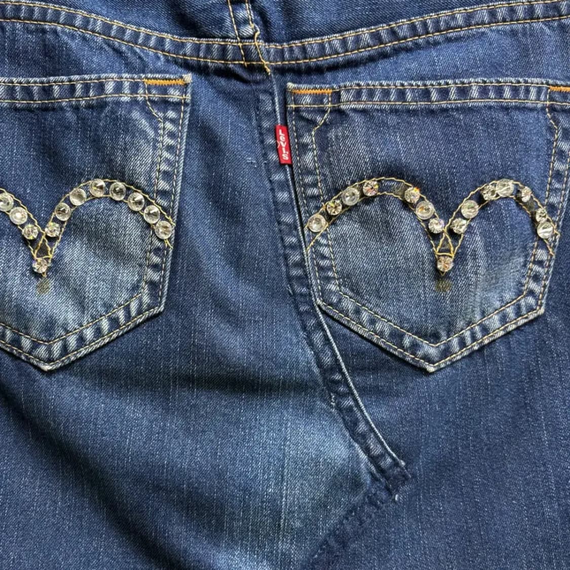 리바이스 큐빅 데님 청치마 -31사이즈 상품이미지5