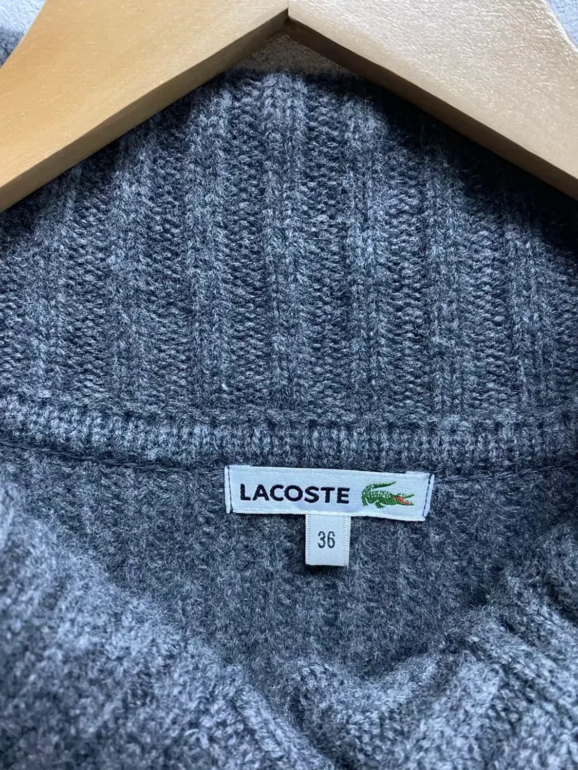 라코스테 숄타입 울가디건 36 상품이미지7