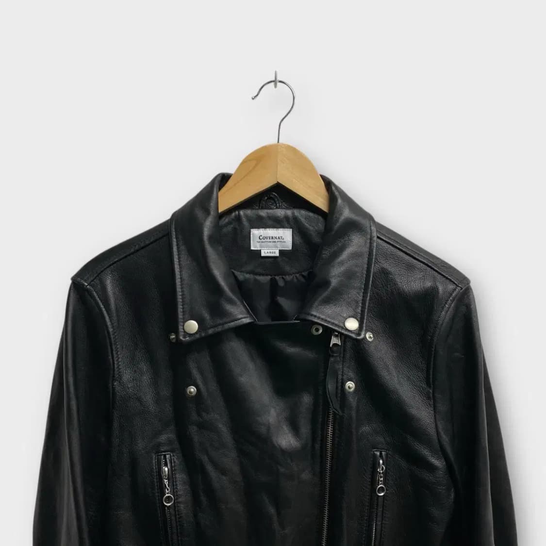 커버낫 COVERNAT 레더 라이더 자켓 L 상품이미지3
