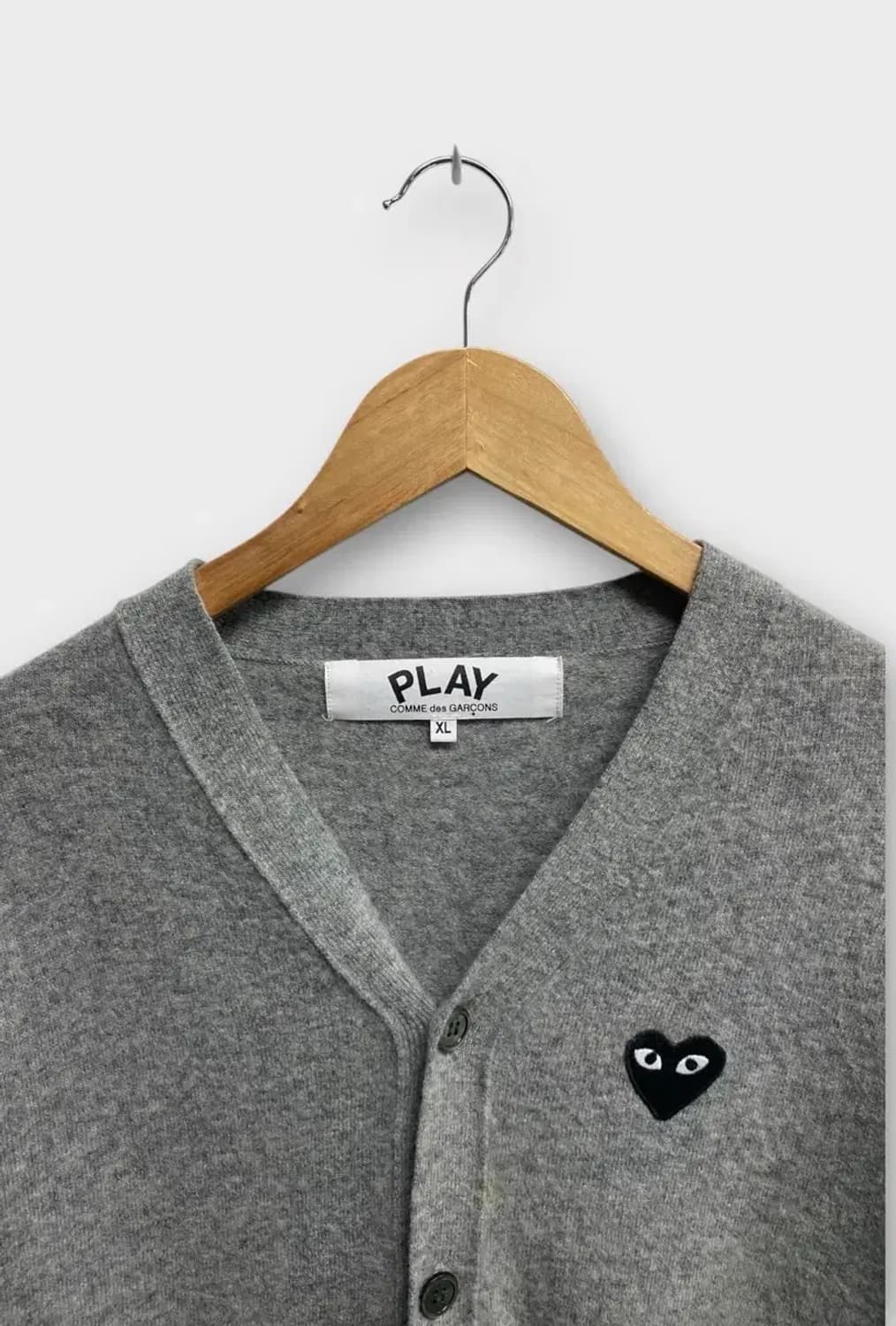 꼼데가르송 그레이 가디건 L 상품이미지5