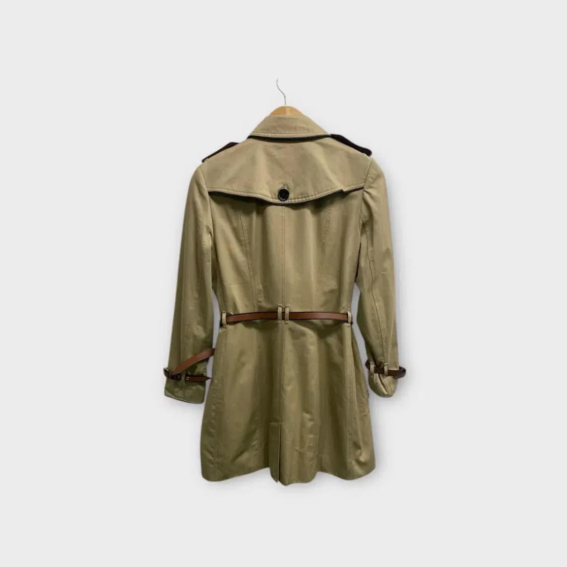 버버리 벨티드 트렌치 코트 UK6 상품이미지4