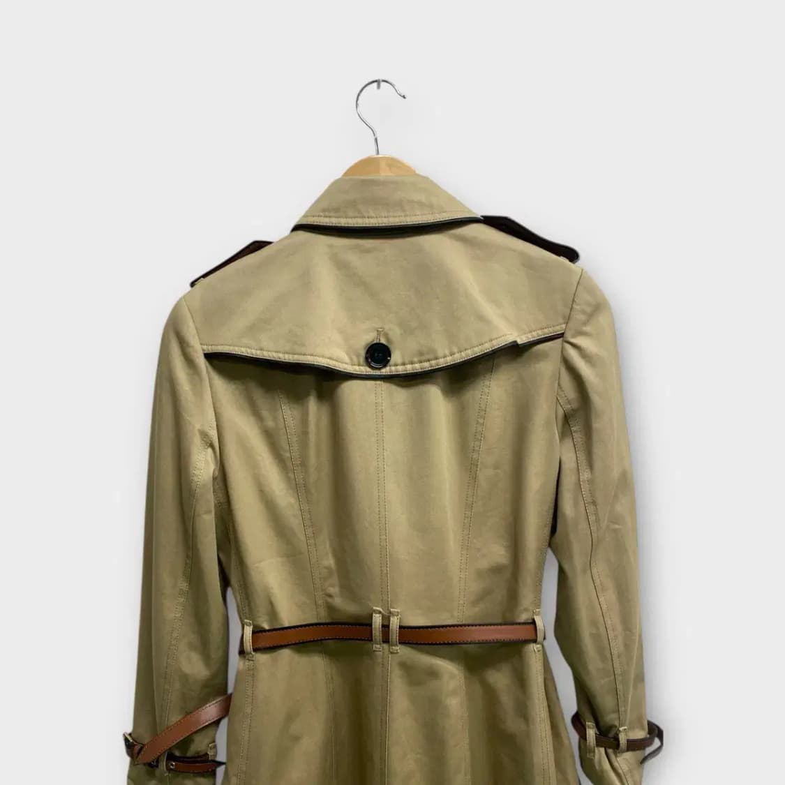 버버리 벨티드 트렌치 코트 UK6 상품이미지5