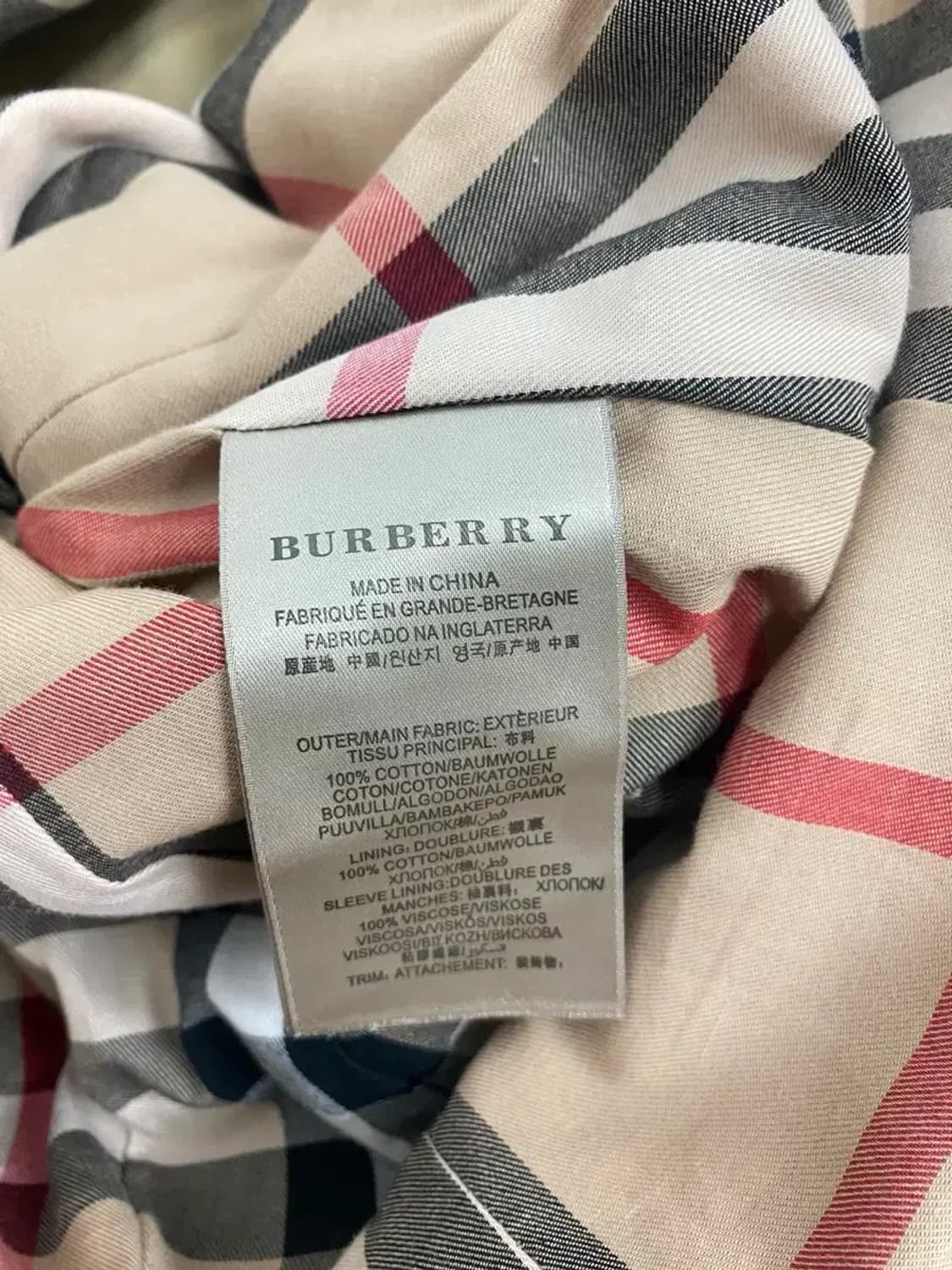 버버리 벨티드 트렌치 코트 UK6 상품이미지6