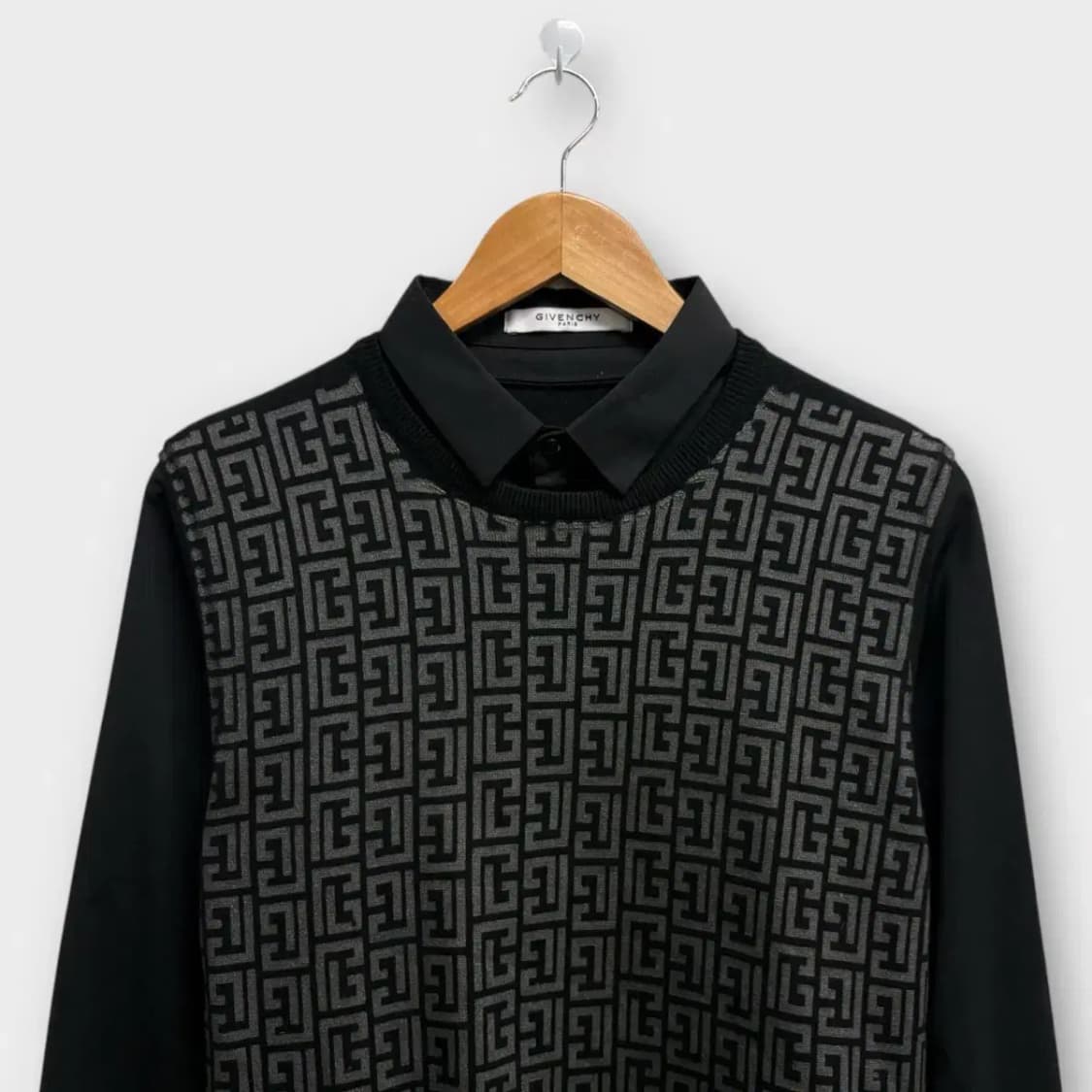 지방시 GIVENCHY 모노그램 셔츠 레이어드 니트 S 상품이미지2