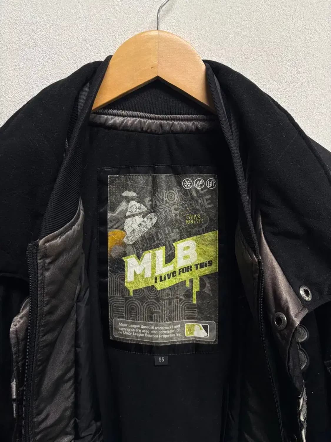 MLB 양키즈 빅로고 바시티 스타디움 자켓 95 상품이미지7