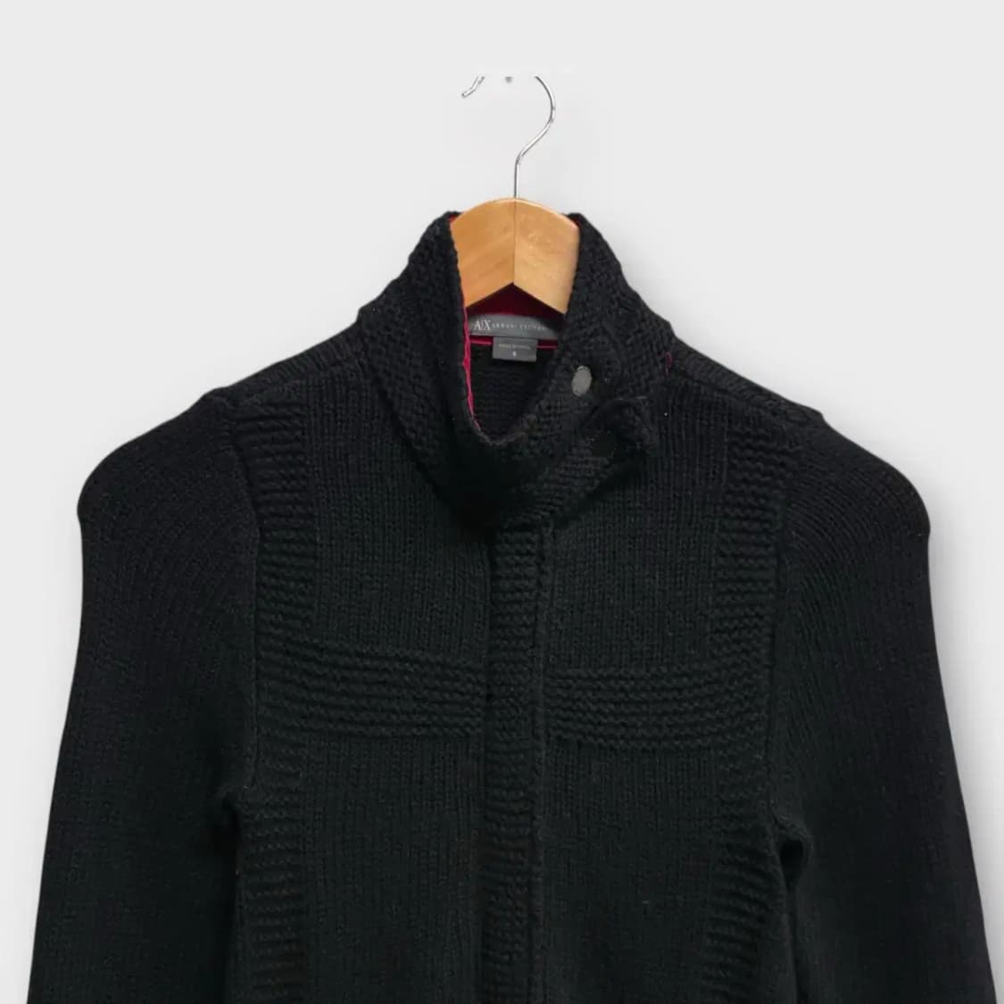 아르마니 램스울 넥포인트 가디건 XS-S 상품이미지3