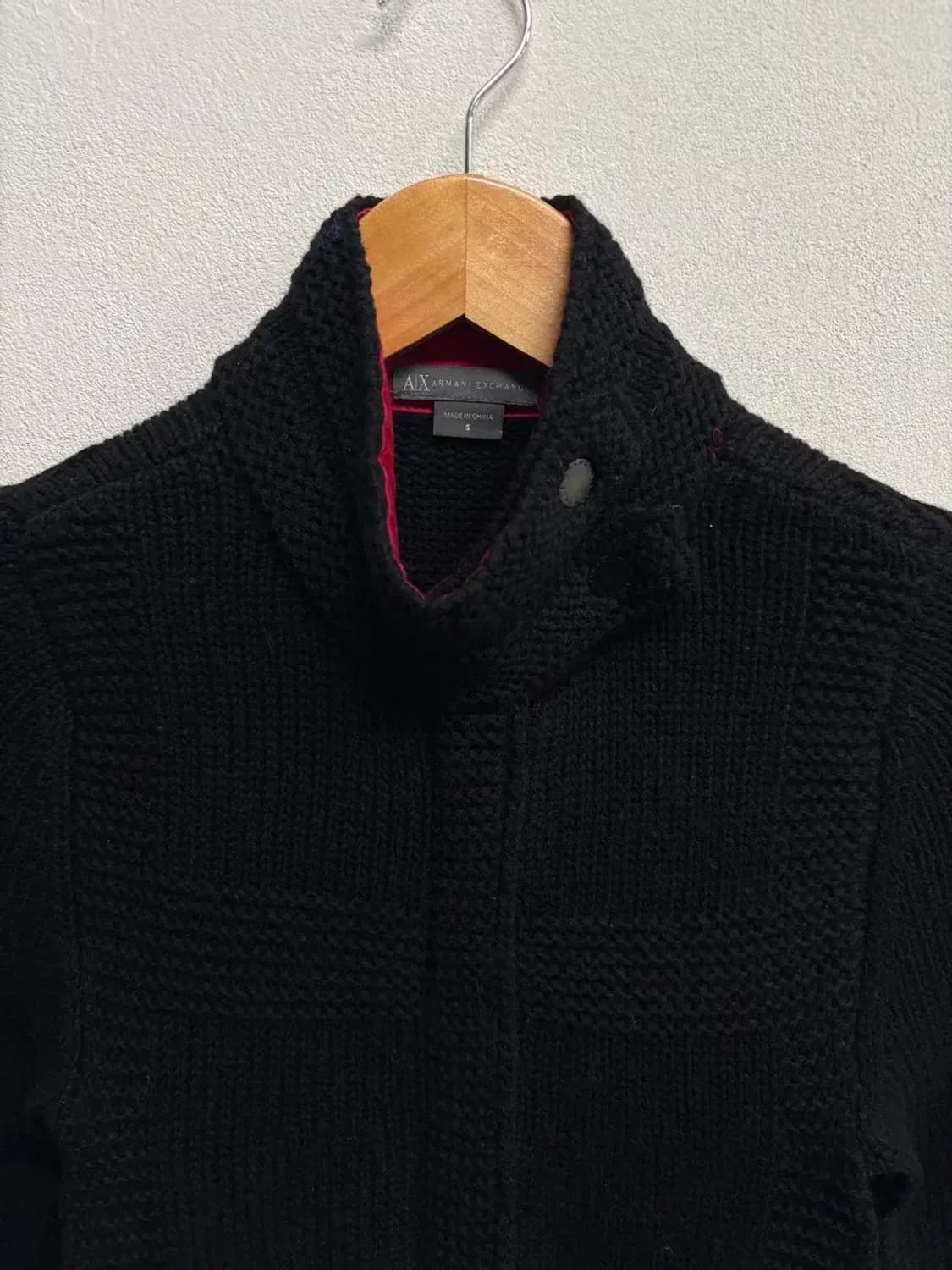 아르마니 램스울 넥포인트 가디건 XS-S 상품이미지4